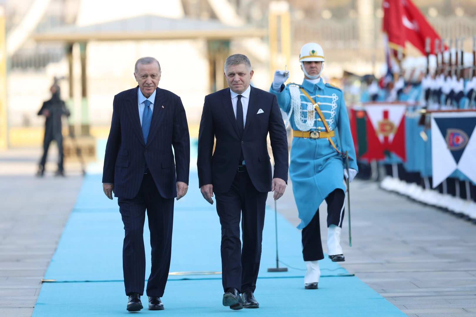 Cumhurbaşkanı Erdoğan, Slovakya Başbakanı Fico ile Görüştü: Gazze'ye Kesintisiz Yardım Vurgusu