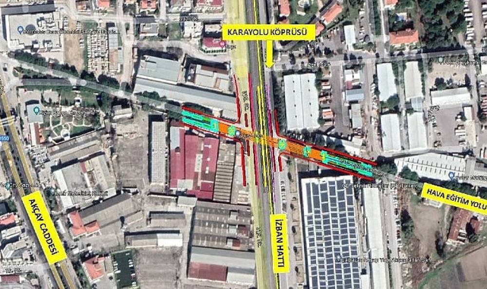 Gaziemir’deki Taşıt Üst Geçidi Çalışmalarında Sona Yaklaşıldı