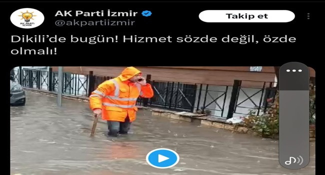 AK Parti İzmir İl Başkanlığı’nın Yanlış Video Paylaşımı Tepki Çekti