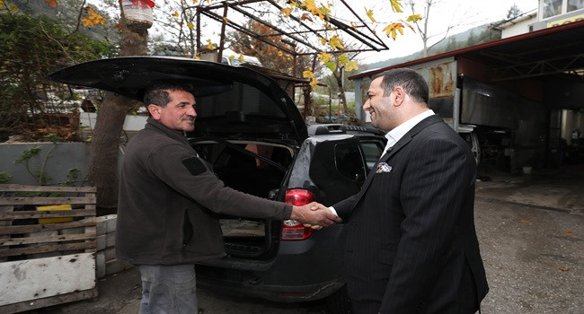  BAŞKAN ERMAN UZUN’DAN KÜÇÜK SANAYİ’DE ESNAF ZİYARETİ