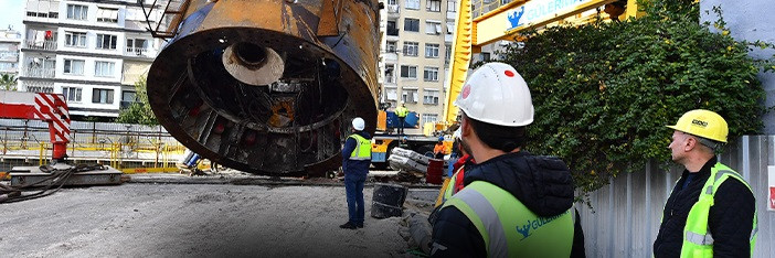 Buca Metrosu'nda İkinci TBM Taşınıyor