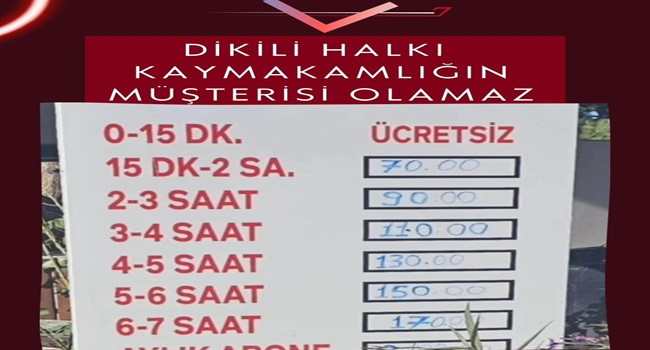 Dikili Halkı Tepkili: Halk Kaymakamlığın Müşterisi Olamaz