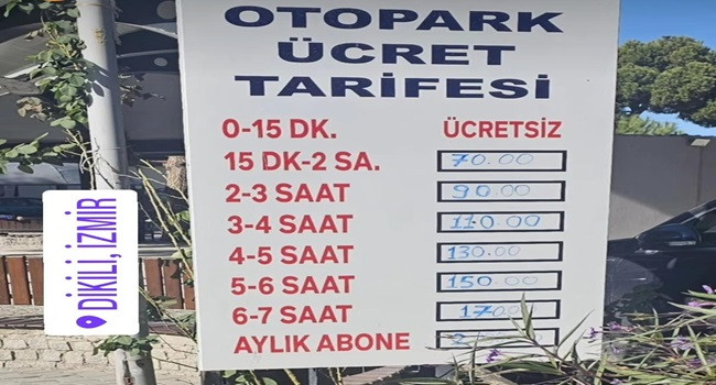 Dikili Kaymakamlık Otopark Ücretine Tepki: Biz kaymakamlığın müşterisi değiliz