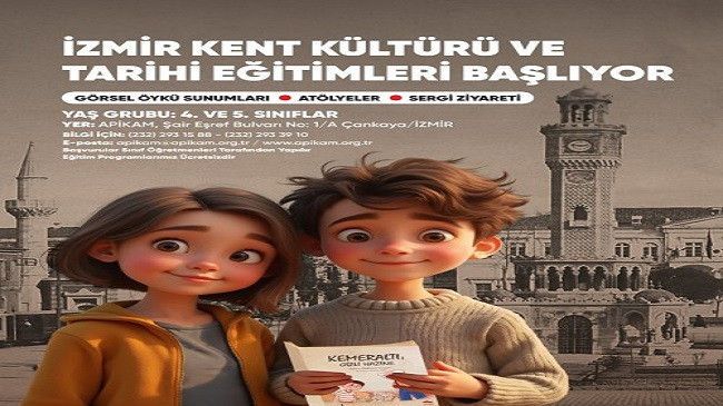 İzmir Büyükşehir Belediyesi'nden Çocuklara Ücretsiz Kent Kültürü ve Tarihi Eğitimleri