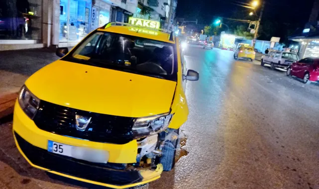 Karabağlar'da Trafik Kazası: Taksi Şoförü İsmail Kök Yaralandı